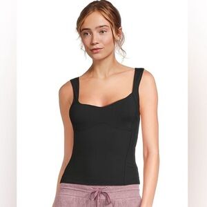 Intimately by Free People Black Sweetheart Corset Tank Top | Size Medium | NWOT